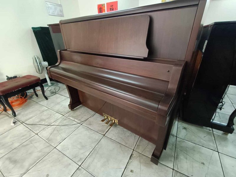 只要56800元 2004年頂級KAWAI KU-80 原木豪華版大譜架 二手鋼琴 自己搬回家