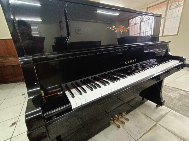 KAWAI 頂級紀念款 KU-80 中古鋼琴 鑲花大譜架 定弦裝置 67800元 二手鋼琴 首選