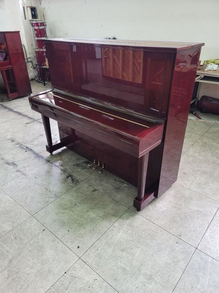  酒紅色日本製造YAMAHA U3 中古鋼琴回收 二手鋼琴收購 黃先生 0980494792 