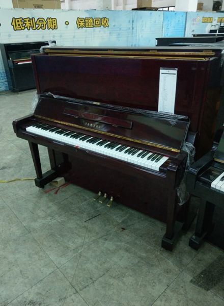  國家認證技師品檢商品 YAMAHA U3 酒紅木紋色 