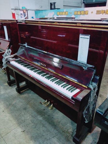  YAMAHA U3 中古鋼琴 酒紅木紋色 